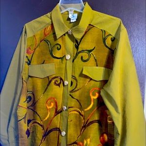 'SS' Scroll Print Long Tunic (Plus)